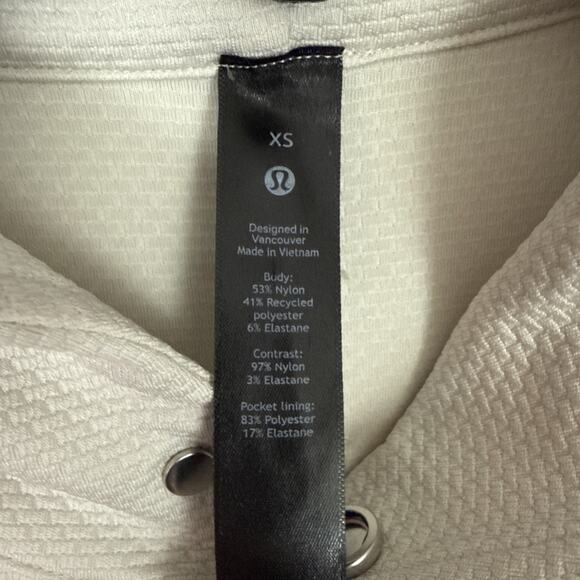 Lululemon Hoodie Mens XS Ivory Relaxed Fit Training Knit LM3DIQS Gym - Picture 11 of 13